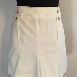 Sailor button white shorts _ VINCE